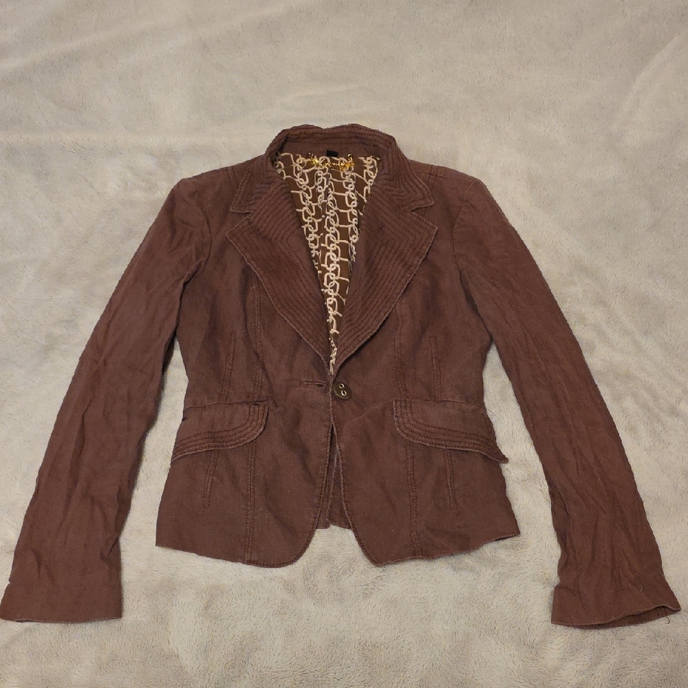 Bebe Chocolate Brown Women's Blazer